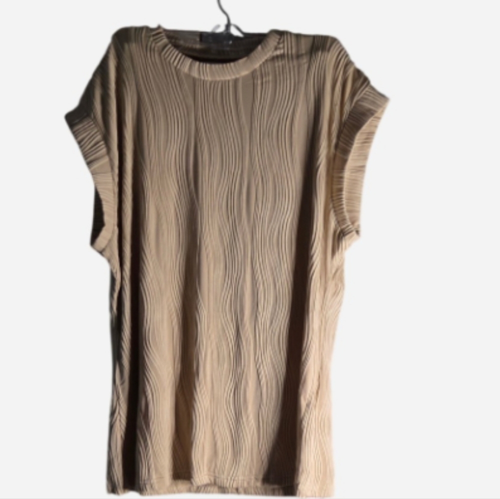 Lazvmu Collection Womens Beige  Top NWT Size Xl